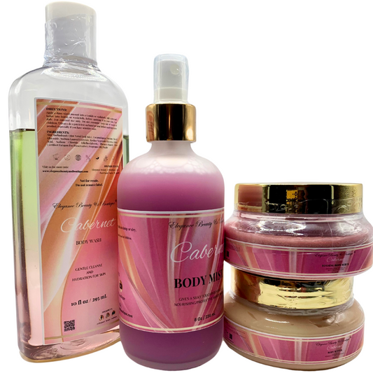 Elegance Beauty & Boutique® Luxury Body Care Big Box Bundle: Cabernet