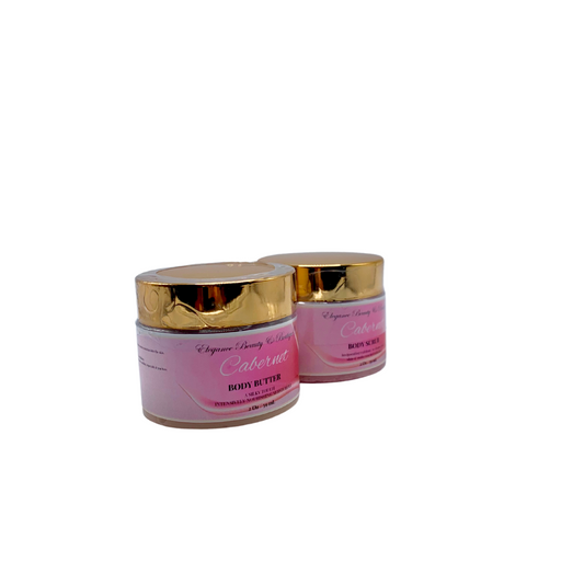Cabernet Body Butter & Body Scrub Sample Bundle (2 oz Each)