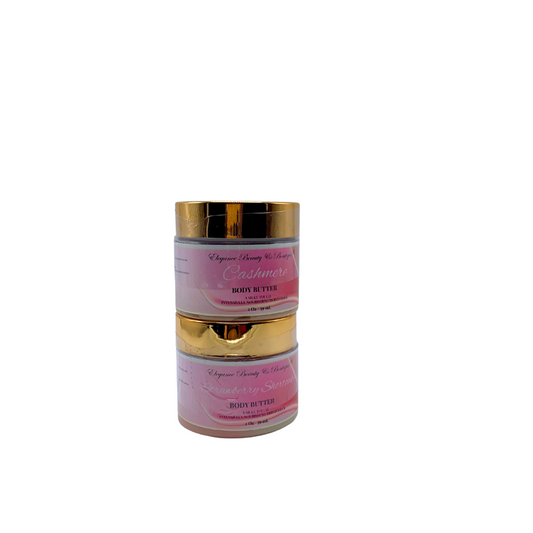 Cashmere & Strawberry Shortcake Body Butter Sample Bundle (2 oz Each)
